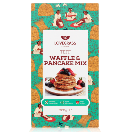 Lovegrass Ethiopia Wholegrain Teff Waffle & Pancake Mix 320g