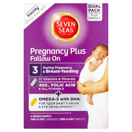 Seven Seas Pregnancy Plus Follow On - Folic Acid & Omega-3 56 Capsules