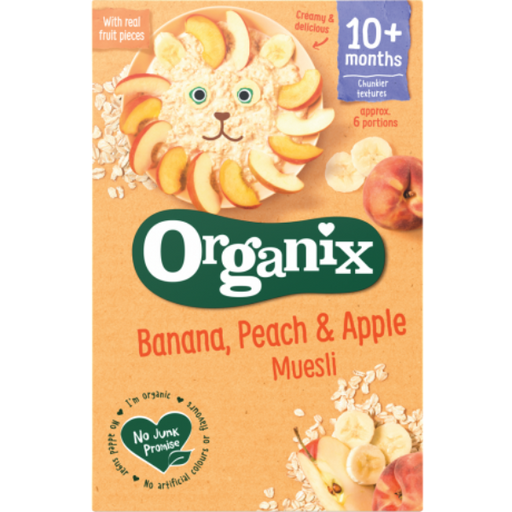 Organix Banana, Peach & Apple Muesli 10 Months+ 200g