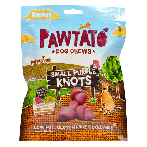 Benevo Dog Chews Pawtato Small Knots 150g