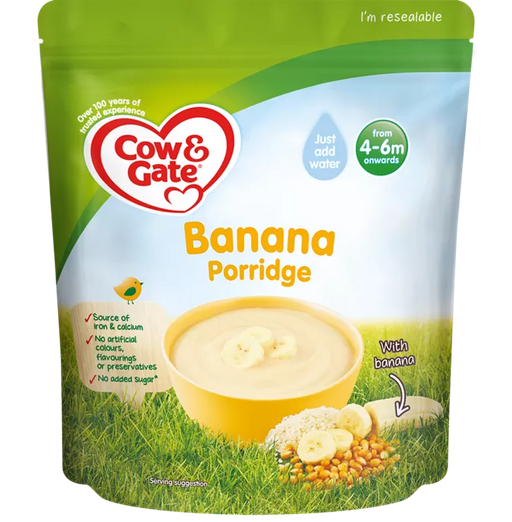 Cow & Gate Banana Porridge from 4-6 Months 125g