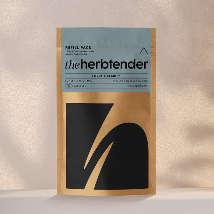 The Herbtender Focus & Clarity | Concentration Mix | 14 Capsule Discovery Pouch