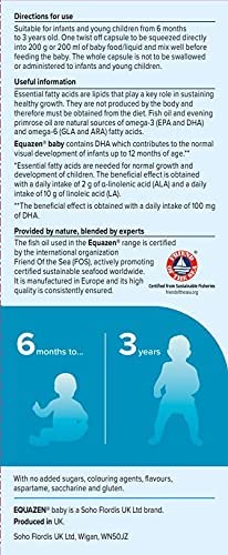 Equazen Baby Omega-3 with Omega-6 30 Twist Off Capsules