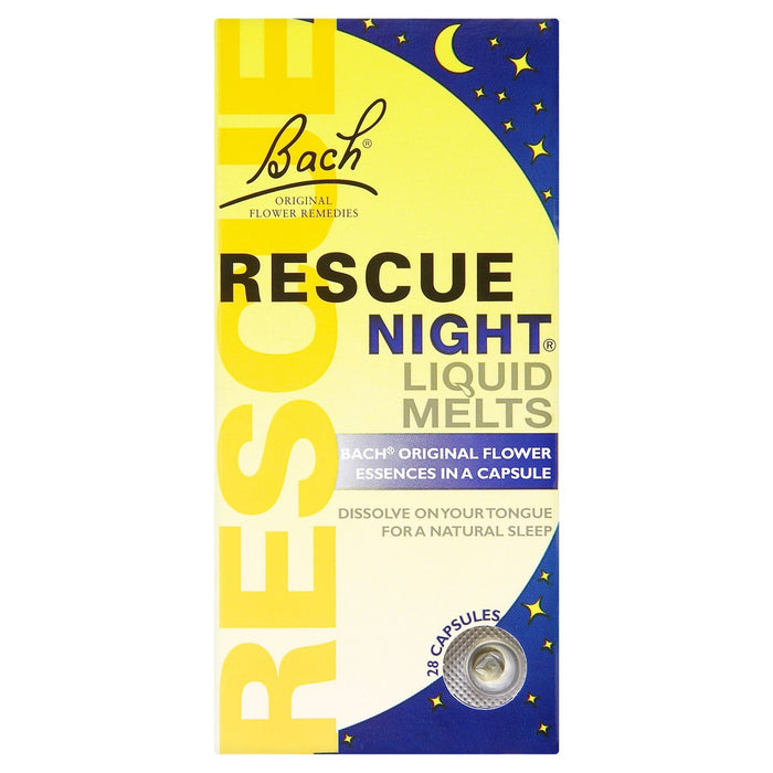 Bach Rescue Night Liquid Melts 28 Capsules 1.8g Bach