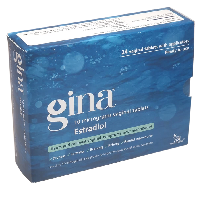 Gina 10 Micrograms Vaginal Tablets X24