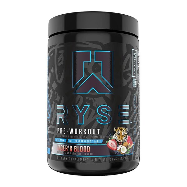 RYSE Pre-Workout - Project Blackout, Tiger's Blood - 315g