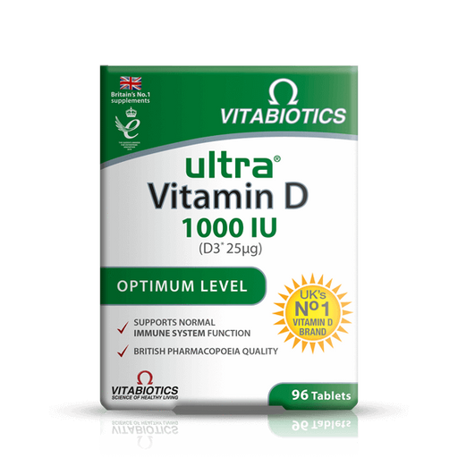 Vitabiotics Ultra Vitamin D3 1000iu Optimum Level 96 Tablets