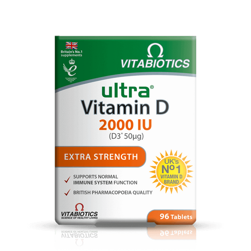Vitabiotics Ultra Vitamin D3 2000iu Extra Strength  96 Tablets