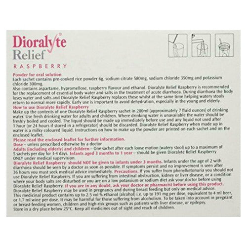 Dioralyte Relief Raspberry 6 Sachets