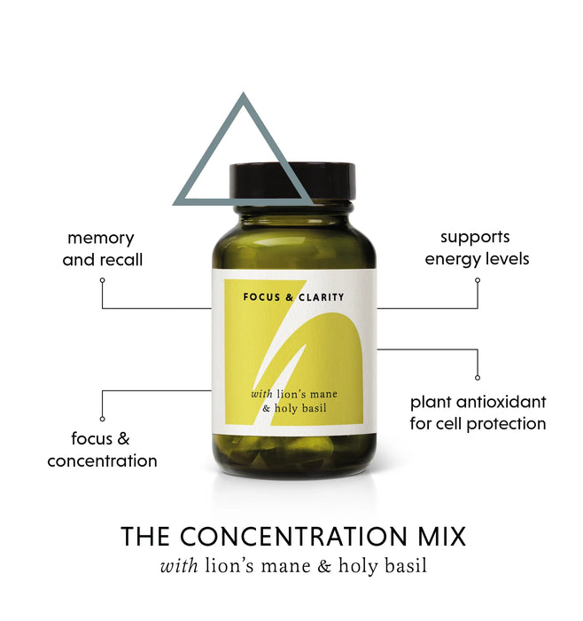 The Herbtender Focus & Clarity | Concentration Mix | 14 Capsule Discovery Pouch