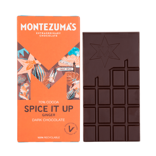 Montezuma's 'Spice It Up' Dark Chocolate with Fiery Ginger 90g