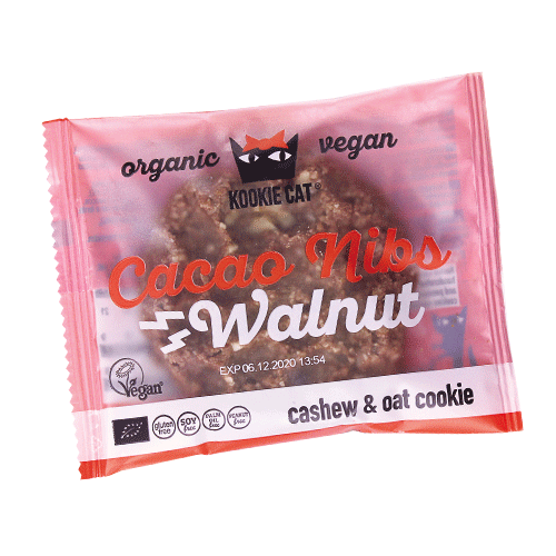 Kookie Cat Cacao Nibs & Walnut Cookie 55g
